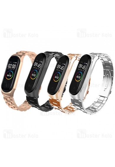 بند استیل فلزی رولکسی مناسب برای می بند 3 شیائومی | Xiaomi Mi Band 3 Milanese Metal Stainless Steel Wrist Strap